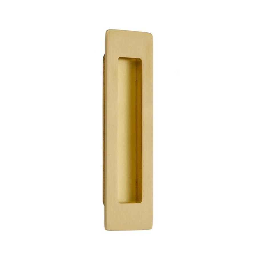 Emtek 220306 Brass Modern Rectangular Flush Pull 6"