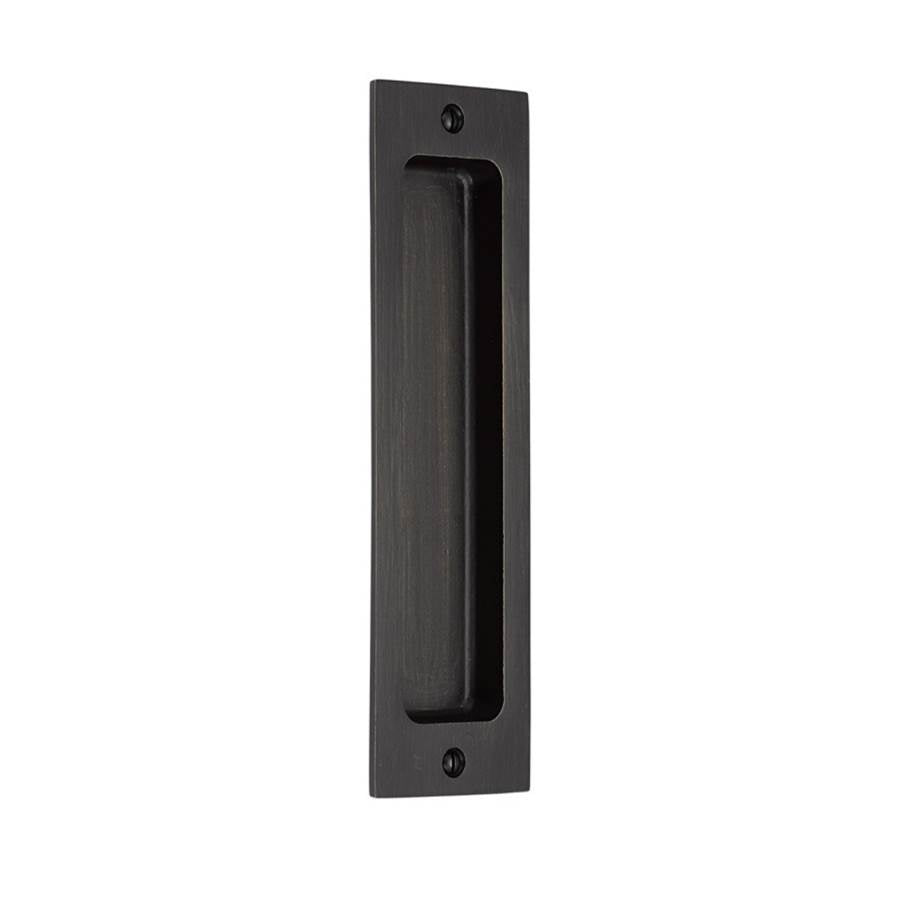 Emtek 220408 Sandcast Bronze Rectangular Flush Pulls -8"