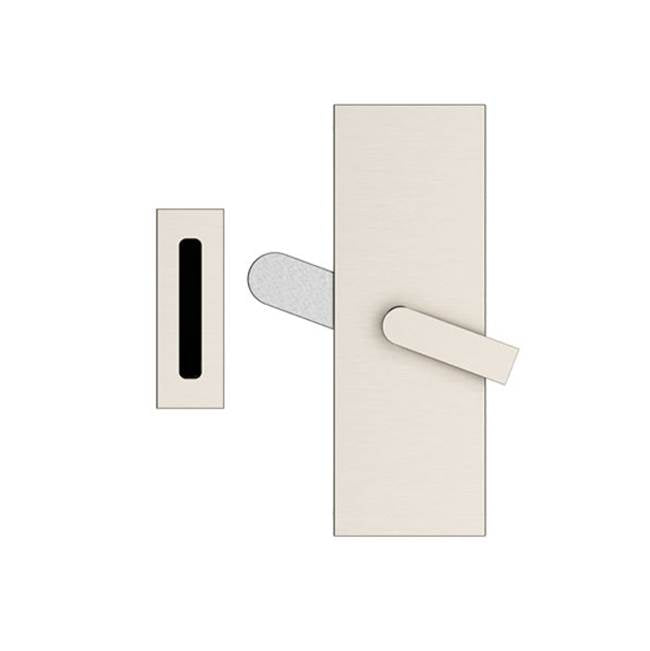Emtek 222201 Modern Rectangular Barn Door Privacy Lock with Strike - Parent
