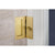 Emtek 222202 Modern Rectangular Barn Door Privacy Lock and Flush Pull with Integrated Strike