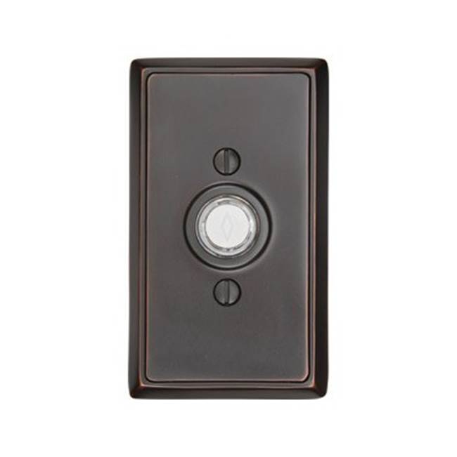 Emtek 2403 Brass Door Bell , Rect Ros