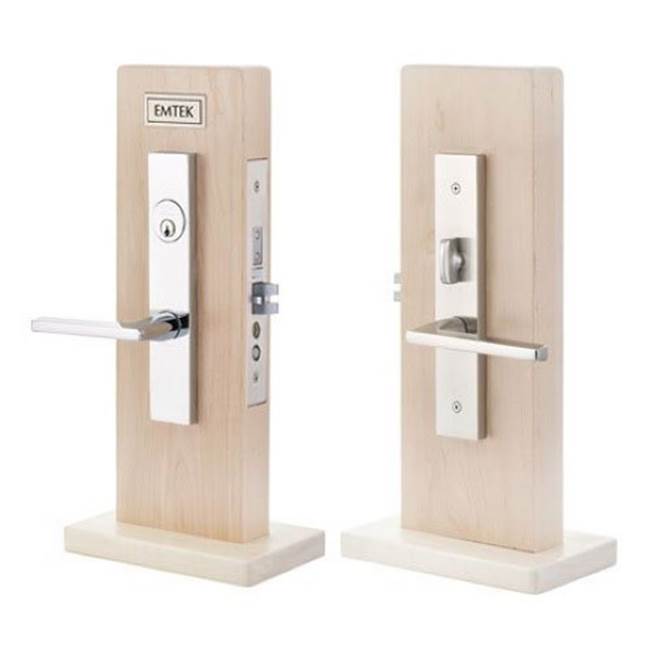 Emtek F13331350TRTLH LL Entryset , F13 , Brisbane Narrow Mortise , 2-1/2 Backset , Triton Lever , LH - Parent