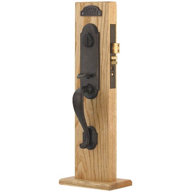Emtek F20332150GTLH Entryset , F20 , Cheyenne Mortise , 2-1/2 Backset , Georgetown Knob , LH - Parent