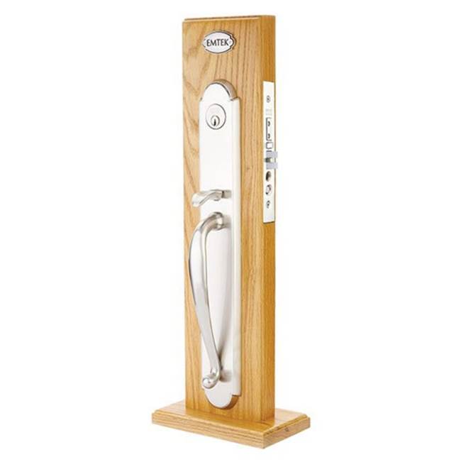 Emtek F20335075CKLH Entryset , F20 , Albany Mortise , 2-3/4 Backset , Diamond Crystal Knob , LH - Parent