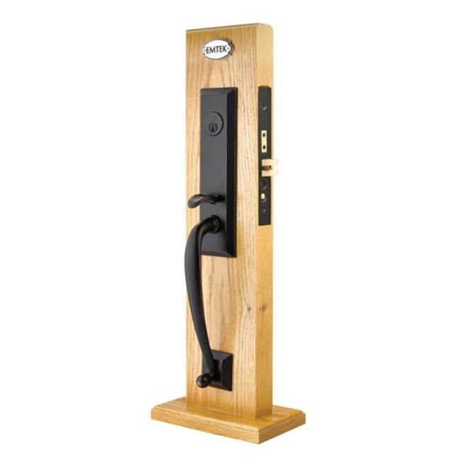 Emtek F13335150CKLH Entryset , F13 , Harrison Mortise , 2-1/2 Backset , Diamond Crystal Knob , LH - Parent