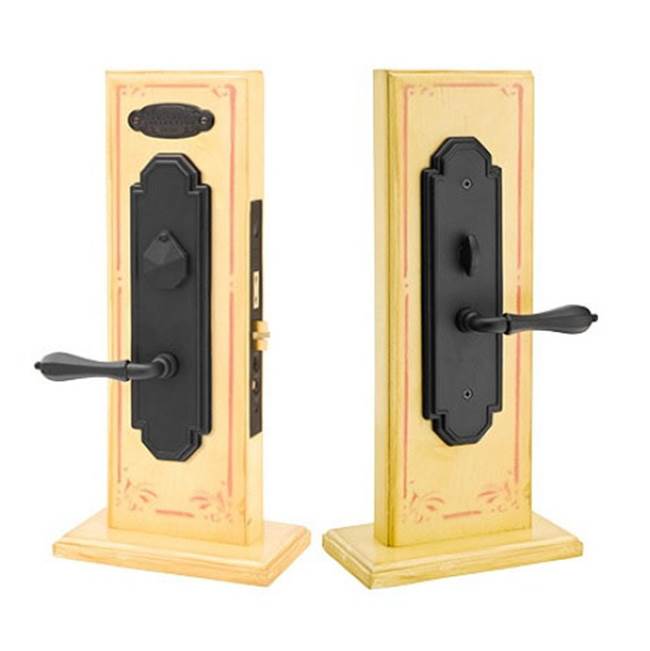 Emtek F20353375NALH Lever x Lever Entryset , F20 , Octagon Mortise , 2-3/4 Backset , Napoli Lever , LH - Parent
