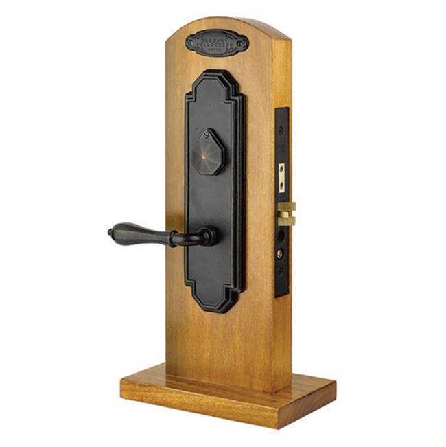 Emtek F20353375NALH Lever x Lever Entryset , F20 , Octagon Mortise , 2-3/4 Backset , Napoli Lever , LH