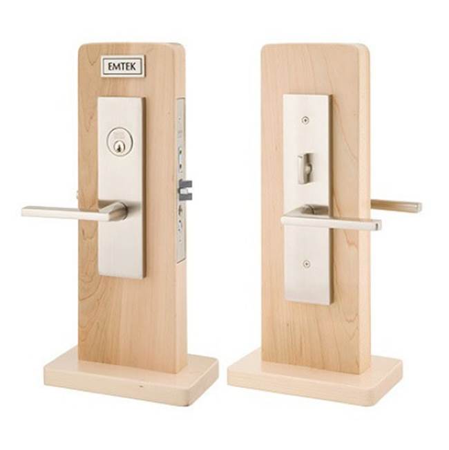 Emtek F20354550RBKLH Knob x Knob Entryset , F20 , Mormont Mortise , 2-1/2 Backset , Ribbon and Reed Knob , LH - Parent