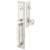 Emtek 4222MSC Double Cyl , Melrose Tub Entry , Modern Square Crystal Knob