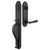 Emtek 451332AS Single Cyl , Greeley Tub Entry , Astoria Clear Knob - Parent