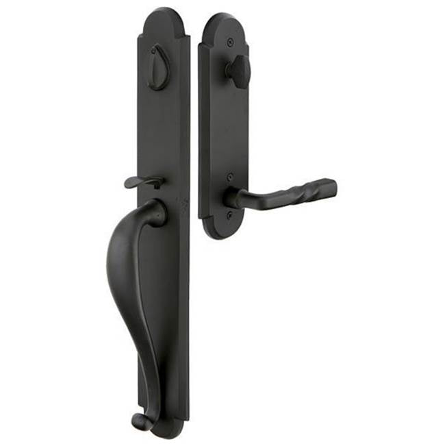 Emtek 451332OT Single Cyl , Greeley Tub Entry , Old Town Clear Knob - Parent