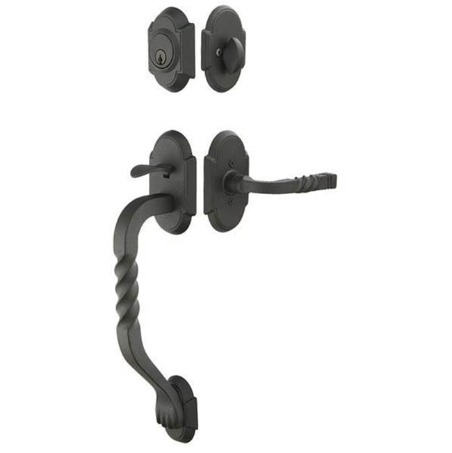 Emtek 460222NLH Dummy , Sectional with San Carlos Grip Tub Entry , Normandy Lever , LH - Parent