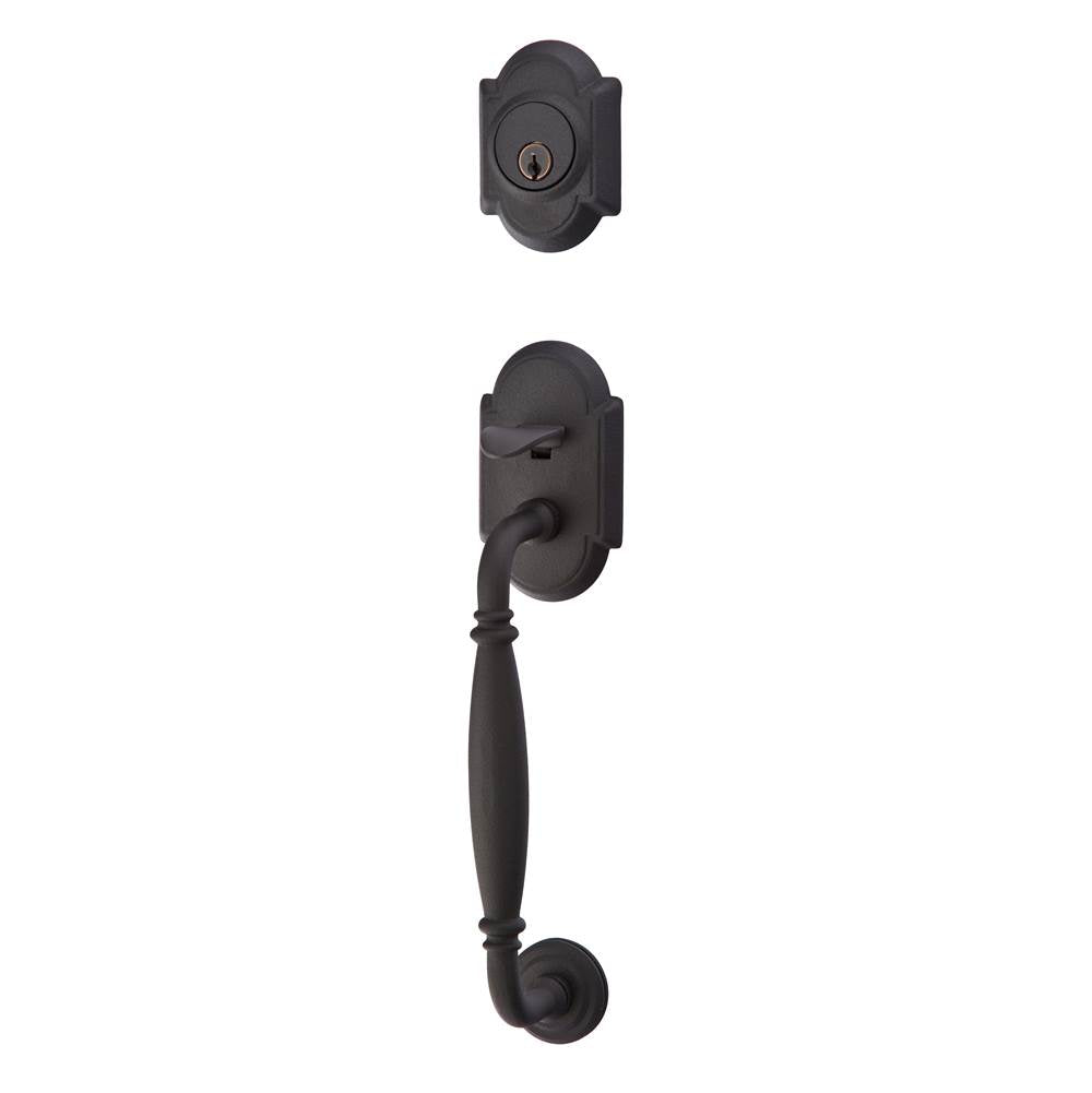 Emtek 461232NLH Single Cyl , Sectional with Normandy Grip Tub Entry , Normandy Lever , LH - Parent