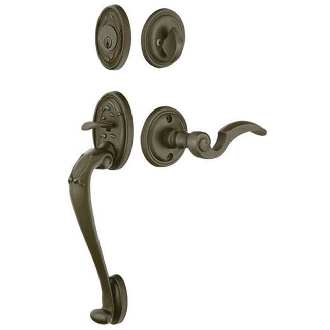 Emtek 471224PDRH Single Cyl , Tuscany Sectional Tub Entry , Padua Lever , RH - Parent