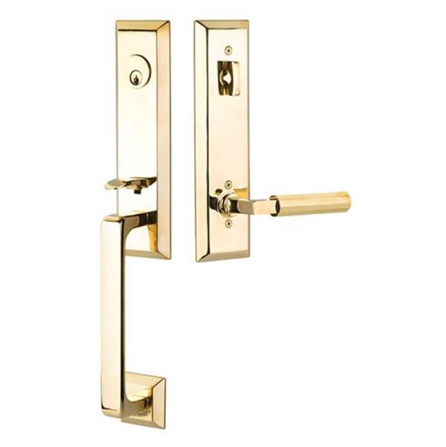 Emtek 4727SIOLH Double Cyl , Transitional Heritage Monolithic Tub , Sion Lever , LH