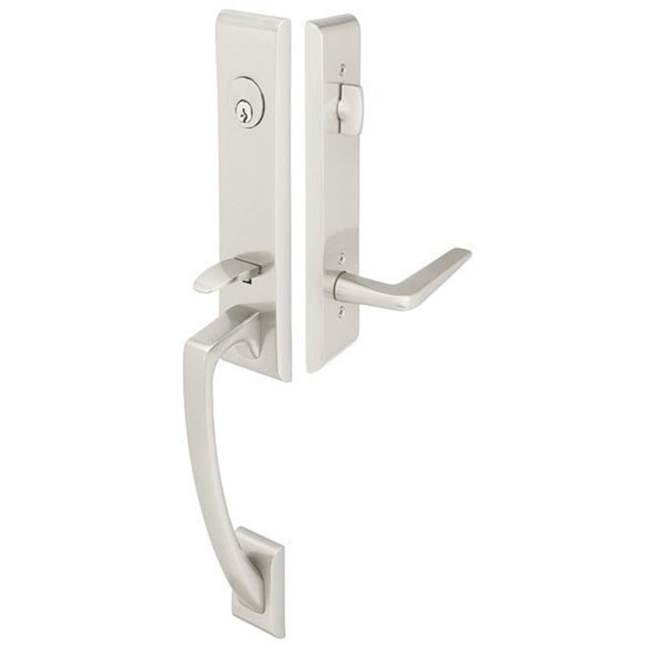 Emtek 4825MRH Double Cyl , Apollo Tub Entry , Milano Lever , RH