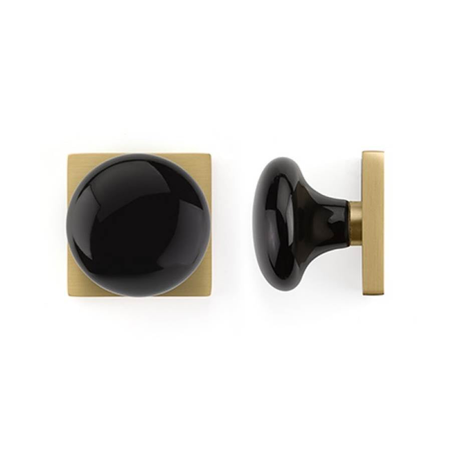 Emtek C5316EB Concealed Fastener Passage , Urban Modern Rosette , Ebony Porcelain Knob - Parent