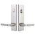 Emtek 5322LURH 2-PT Lock Key in Knob/ Lever Double Cyl , Modern Rectangular Plate , Luzern Lever , RH