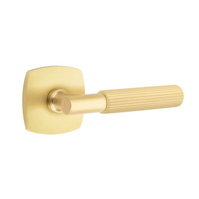 Emtek 5326.TA.SK.RH Privacy , Urban Modern Rosette , T-Bar Stem , Straight Knurled Handle RH - Parent