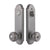 Emtek 5318CRH 2-PT Lock Key in Knob/ Lever Single Cyl , Annapolis Plate , Cortina Lever , RH