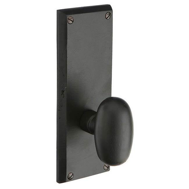 Emtek 70053LW Dummy Pair , Sideplate Locksets Rectangular Non-Keyed 7" , Lowell Crystal Knob - Parent