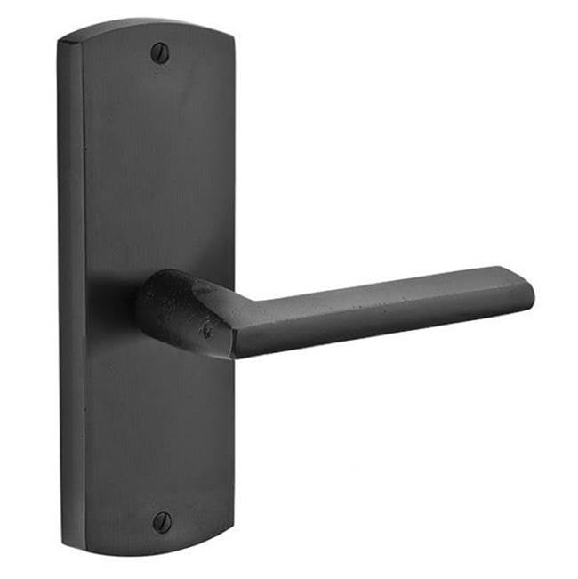 Emtek 70063AS Dummy Pair , Sideplate Locksets Missoula Non-Keyed 7-1/4" , Astoria Clear Knob - Parent