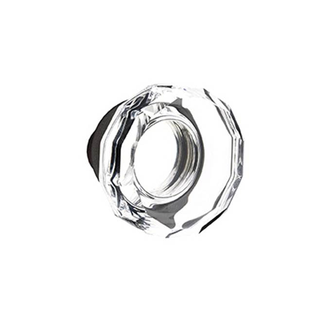 Emtek C7211LW Concealed , Privacy , No.6 Rosette , Lowell Crystal Knob - Parent