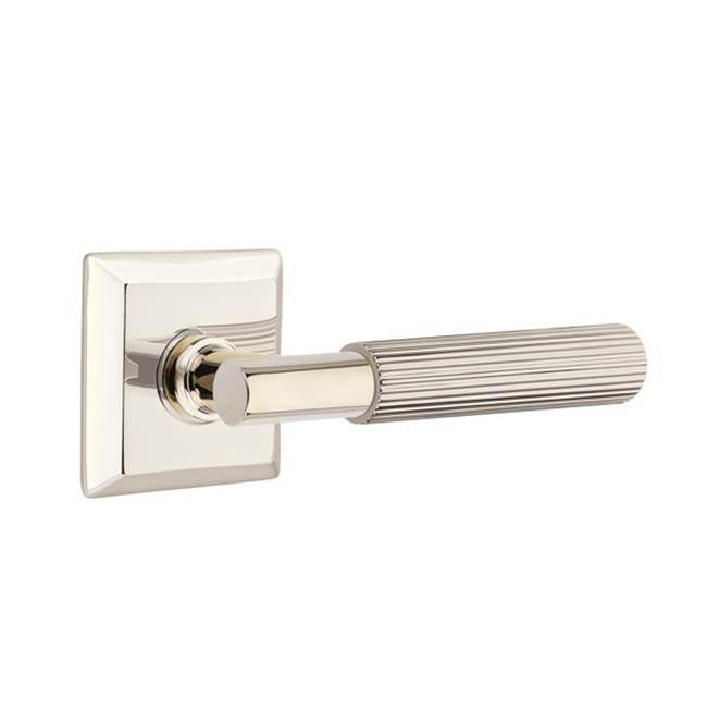 Emtek 8131.TA.SK.LH Passage , Quincy Rosette , T-Bar Stem , Straight Knurled Handle LH - Parent