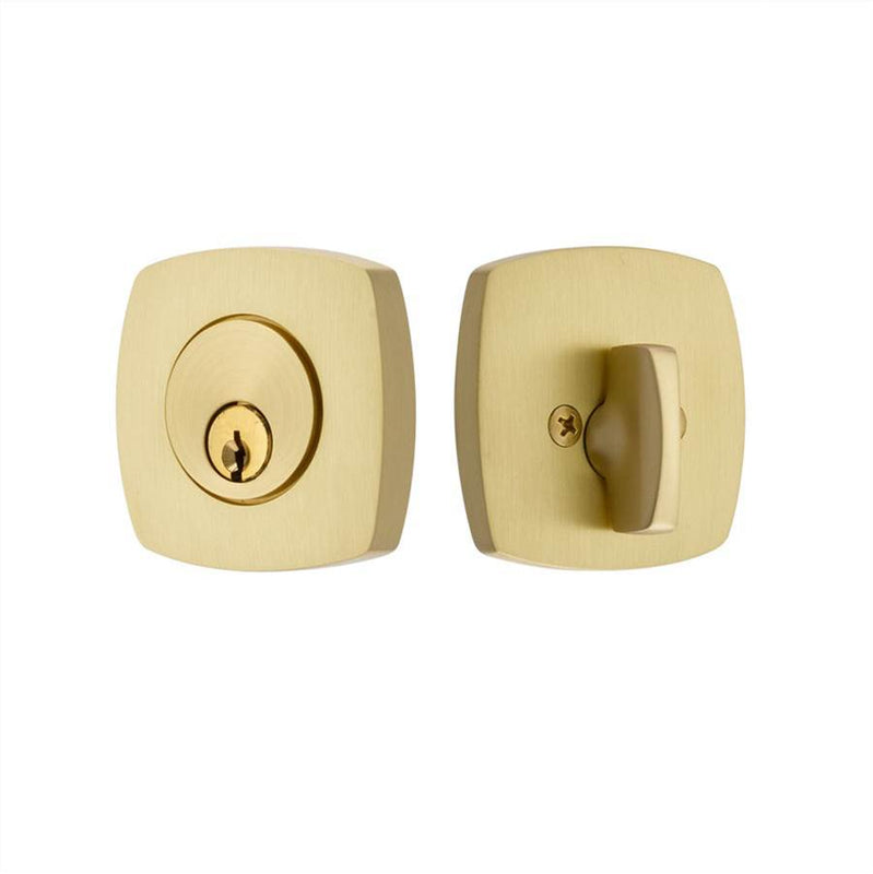 Emtek W8326 Weiser Keyway , Urban Modern Deadbolt , Double Cylinder