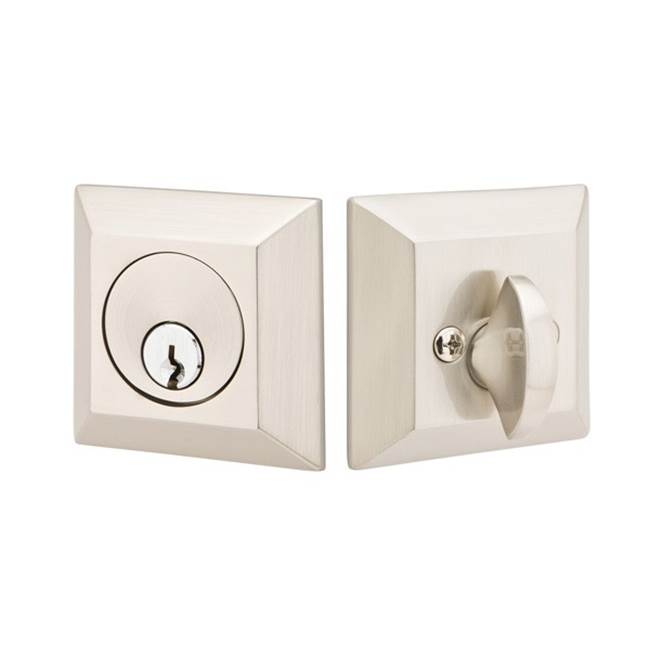 Emtek 8378 Brass Quincy Rose Deadbolt , Dbl