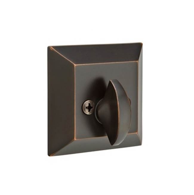Emtek 8578 Brass Quincy Rose Deadbolt , SingleSided