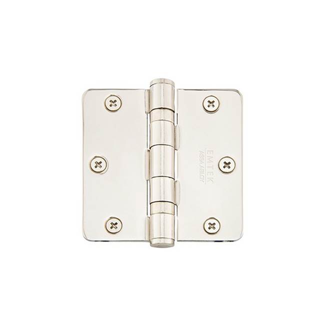 Emtek 94023 9400 Stl Hinge , HD BB , 1/4RdCr , 3.5