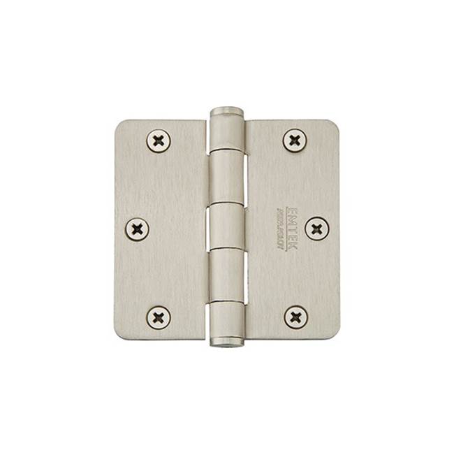 Emtek 96123 9600 Brass Hinge , SD , 1/4"RdCr , 3.5x3.5"