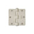 Emtek 96123 9600 Brass Hinge , SD , 1/4"RdCr , 3.5x3.5"