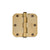 Emtek 96133 9600 Brass Hinge , SD , 5/8"RdCr , 3.5x3.5"