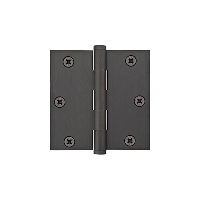 Emtek 96213 9600 Brass Hinge , HD , SqCr , 3.5x3.5"