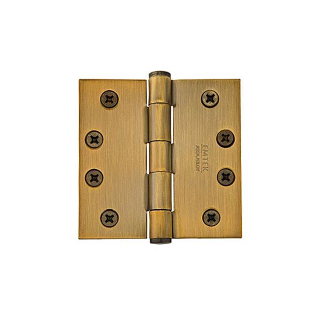 Emtek 96215 9600 Brass Hinge , HD , SqCr , 4.5x4.5"