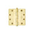 Emtek 96224 9600 Brass Hinge , HD , 1/4"RdCr , 4x4"