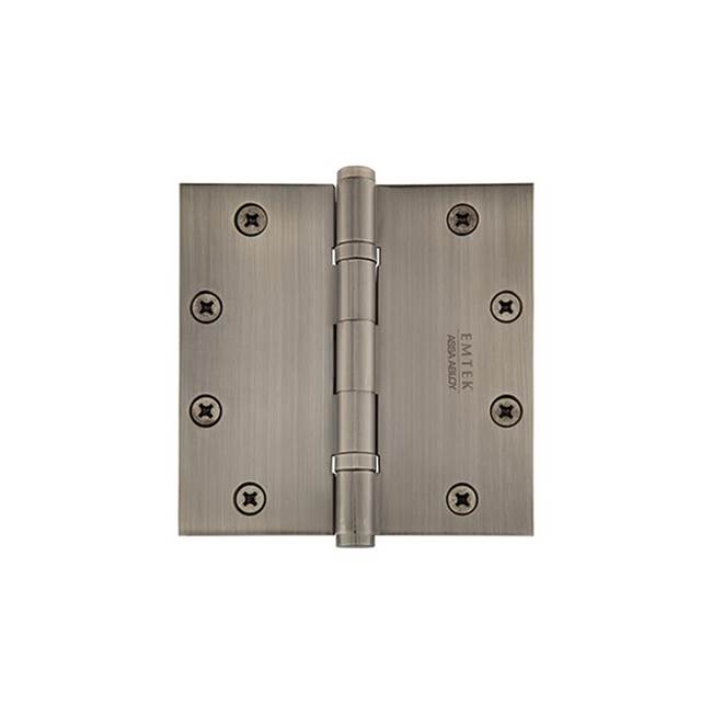 Emtek 96416 9600 Brass Hinge , BB , SqCr , 5x5"