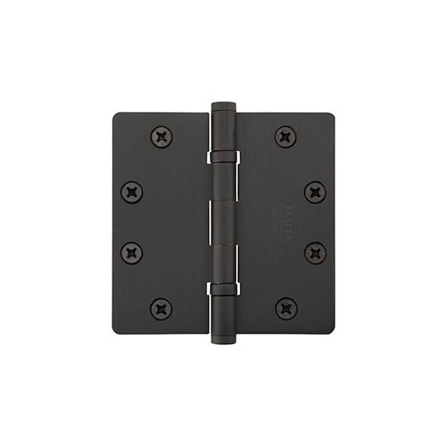 Emtek 96425 9600 Brass Hinge , BB , 1/4"RdCr , 4.5x4.5"