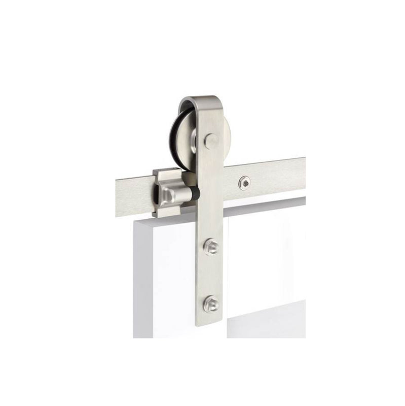 Emtek B110205.SP.CL.DD Barn Door , Classic , Face Mount , 5" , Spoked Wheel , Classic Fastener , Double Door - Parent