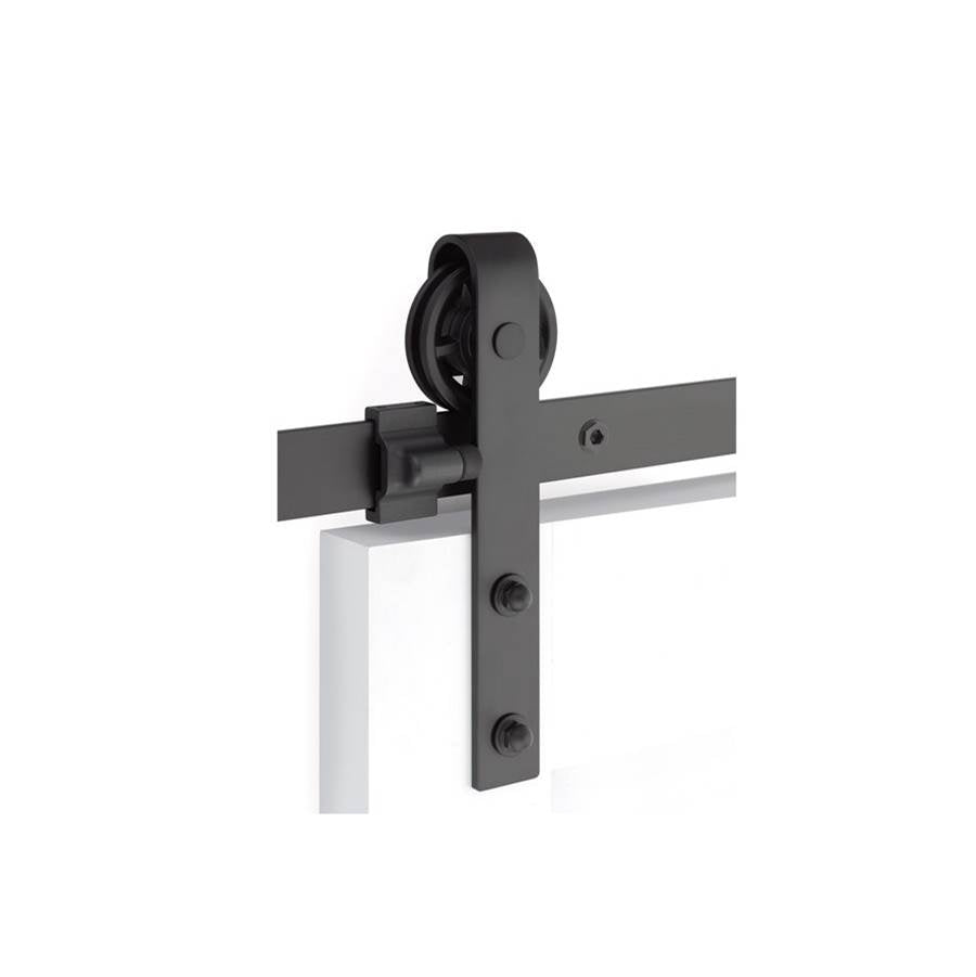 Emtek B110208.SD.CL Barn Door , Classic , Face Mount , 8" , Solid Wheel , Classic Fastener