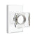 Emtek C8221MDC Concealed , Privacy , Rectangular Rosette , Modern Disc Crystal Knob