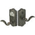 Emtek WE2000CLH Weiser Keyway , Brass Keypad Lever Set , Cortina Lever , LH