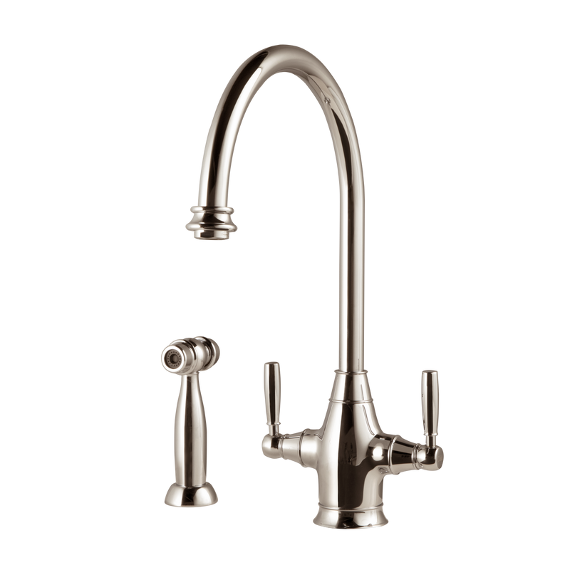 Houzer EXDH-4000 Exeter Traditional Brass Faucet with Side Spray - Parent