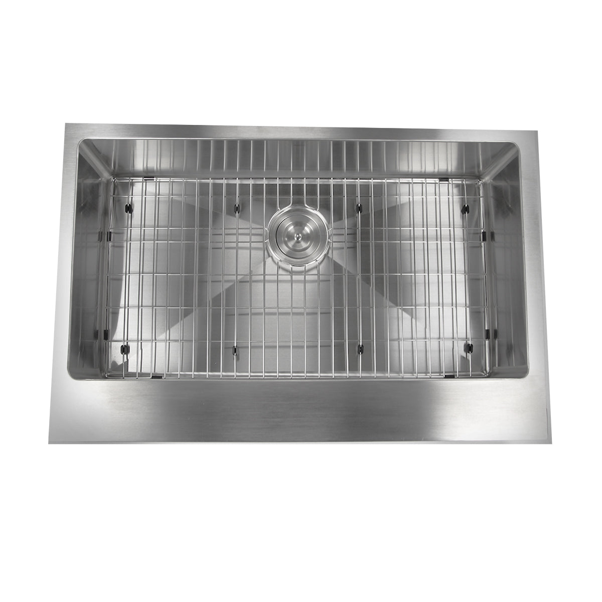 Nantucket Sinks EZApron33-9 Patented Design Pro Series Single Bowl Undermount Kitchen Sink with 9 Inch Apron Front