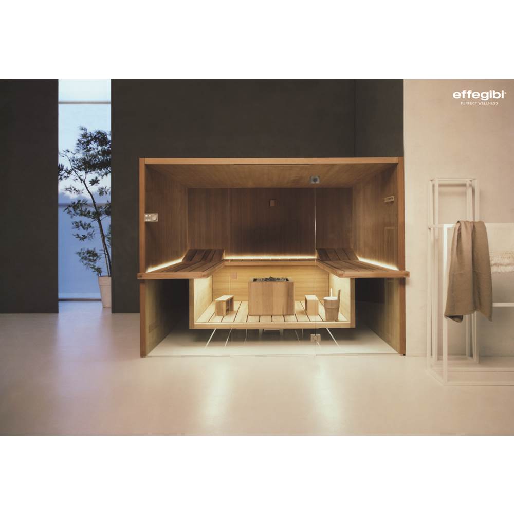 Effe SK91100001 Air 105 corner r.h.corner natural aspen  wood 10,5kw 208v 3ph 60hz