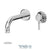 Tenzo F-ALY14-W Trim For Alyss Wall Mount Lavatory Faucet 2 Plates With Drain