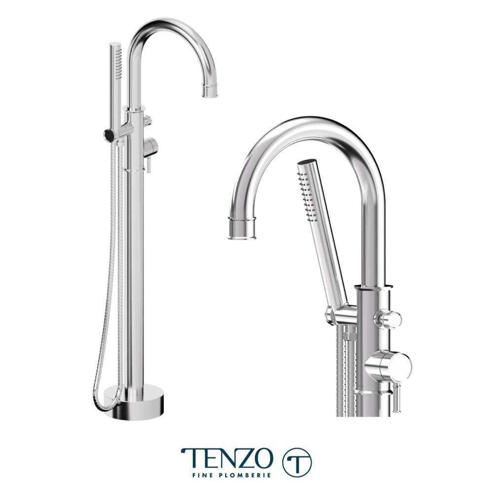 Tenzo F-ALY52 Trim For Alyss Floor Mount 3 Piece Tub Filler