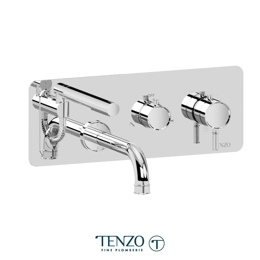 Tenzo F-ALYT73 Trim For Wall Mount Tub Faucet With Retractable Hose